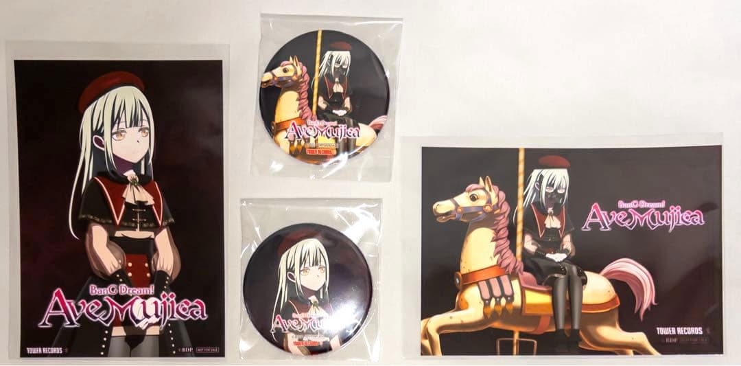 若葉睦 モーティス 缶バッジ+ブロマイドセット 2種セット ave mujica