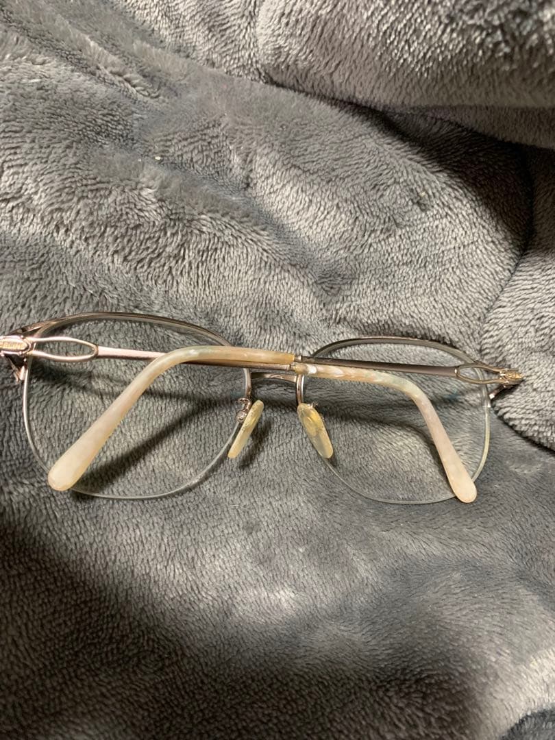 CELINE シルバー ラウンド型 メガネフレーム。ヴィンテージ品。