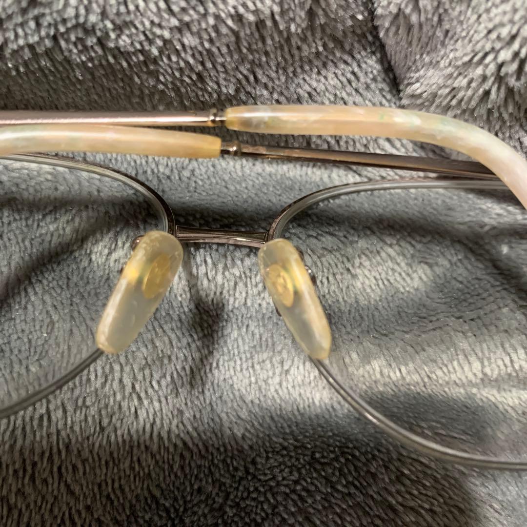 CELINE シルバー ラウンド型 メガネフレーム。ヴィンテージ品。