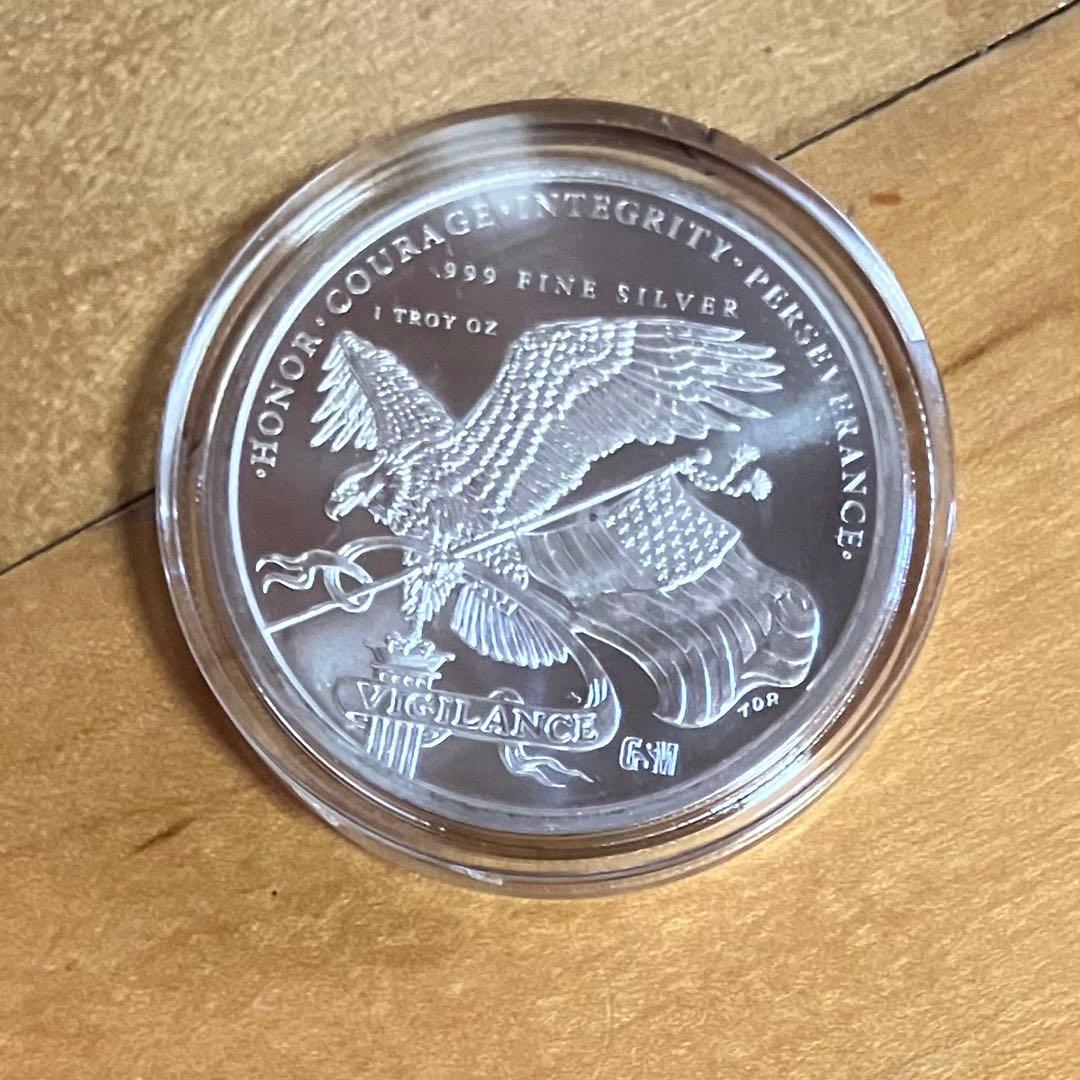 第45代 トランプ大統領 1オンス 銀貨 999 新品 未開封 イーグル - メルカリ