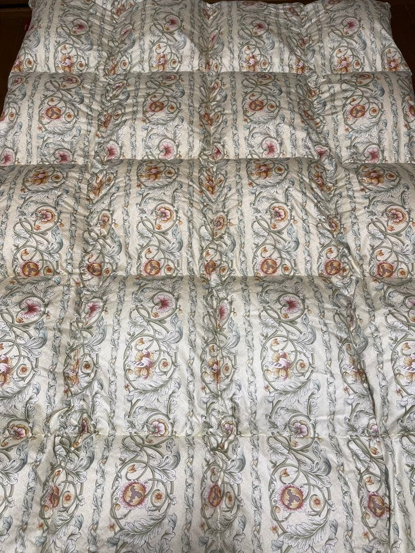 ロマンス小杉羽毛布団　日本製　ホワイトダワン90％　綿100％150x210cm