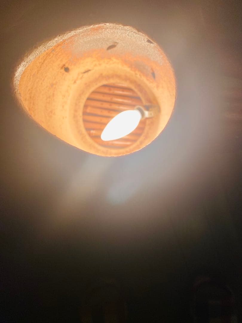 [未使用] 室内用　和モダン　陶器　急須型　ライト　ランプ/オブジェ