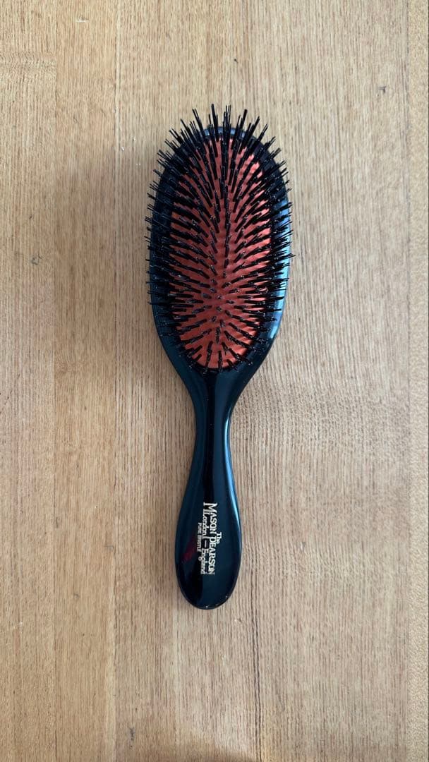 Mason Pearson ヘアブラシ 黒/オレンジ