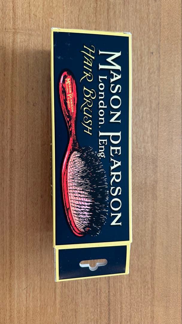 Mason Pearson ヘアブラシ 黒/オレンジ