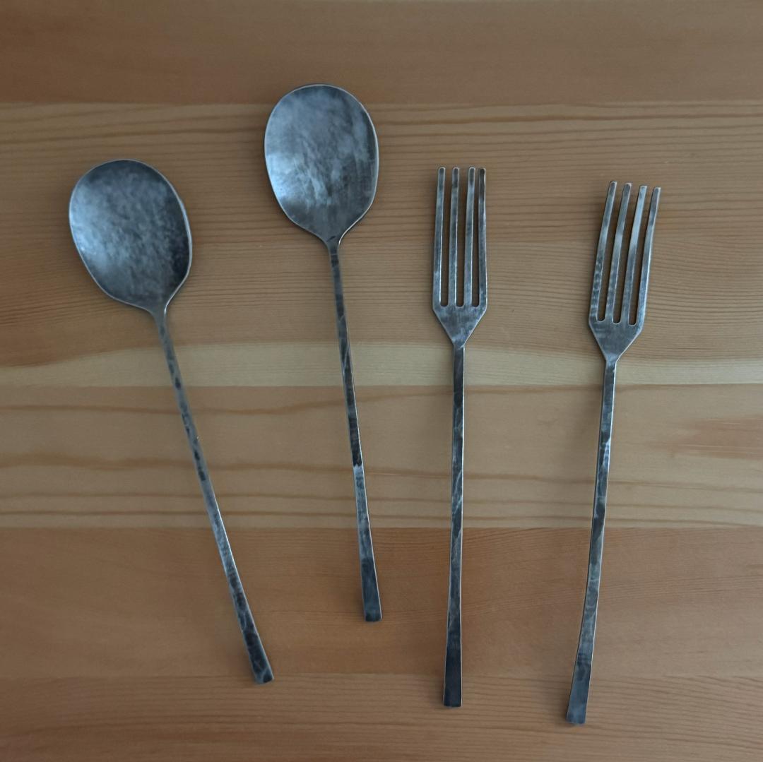 竹俣勇壱 カトラリー / デザートスプーン&フォーク 4本