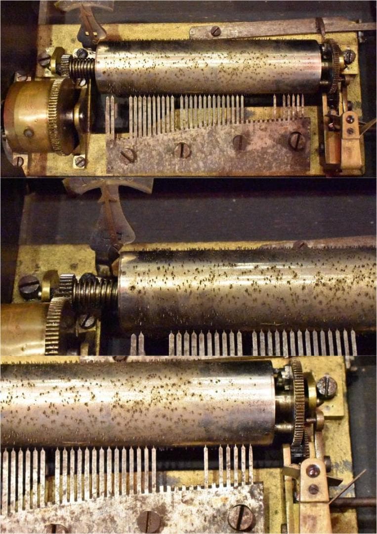 オルゴール レトロ アンティーク 木箱 動作品