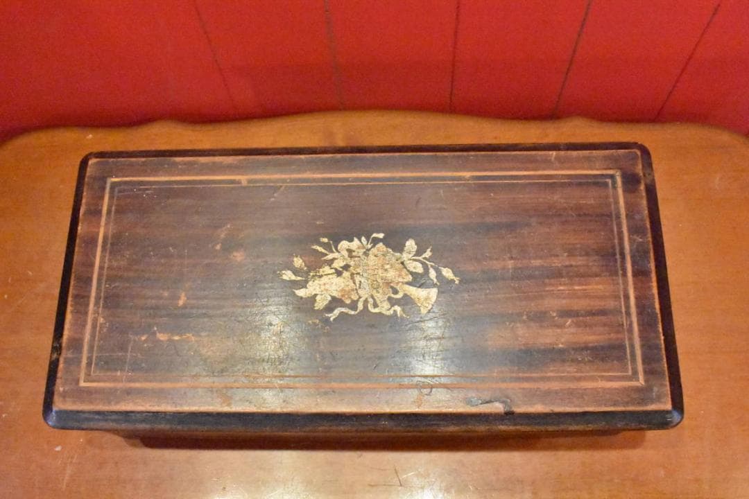 オルゴール レトロ アンティーク 木箱 動作品