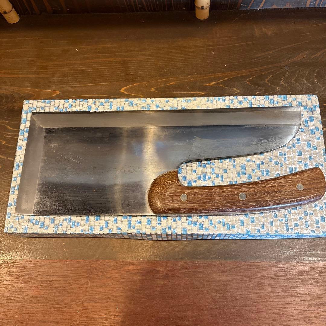 そば切り包丁　（プロ仕様）　合羽橋　鍔屋　　青ニ鋼