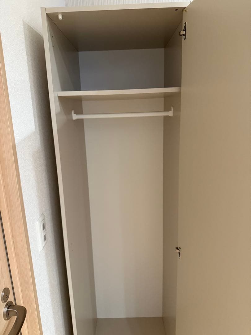 ikea GURSKEN グールスケン ワードローブ ライトベージュ完成品