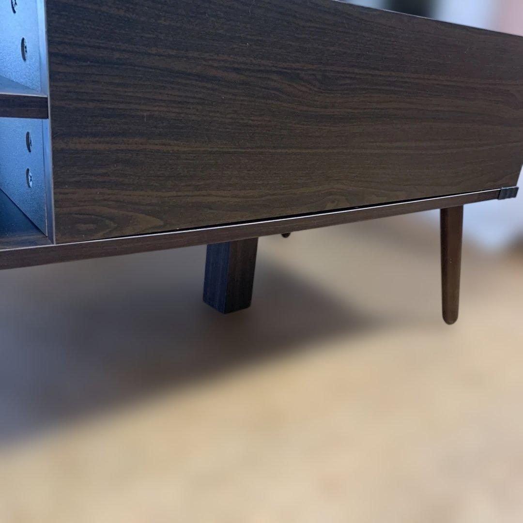 リフトトップローテーブル ダークブラウン