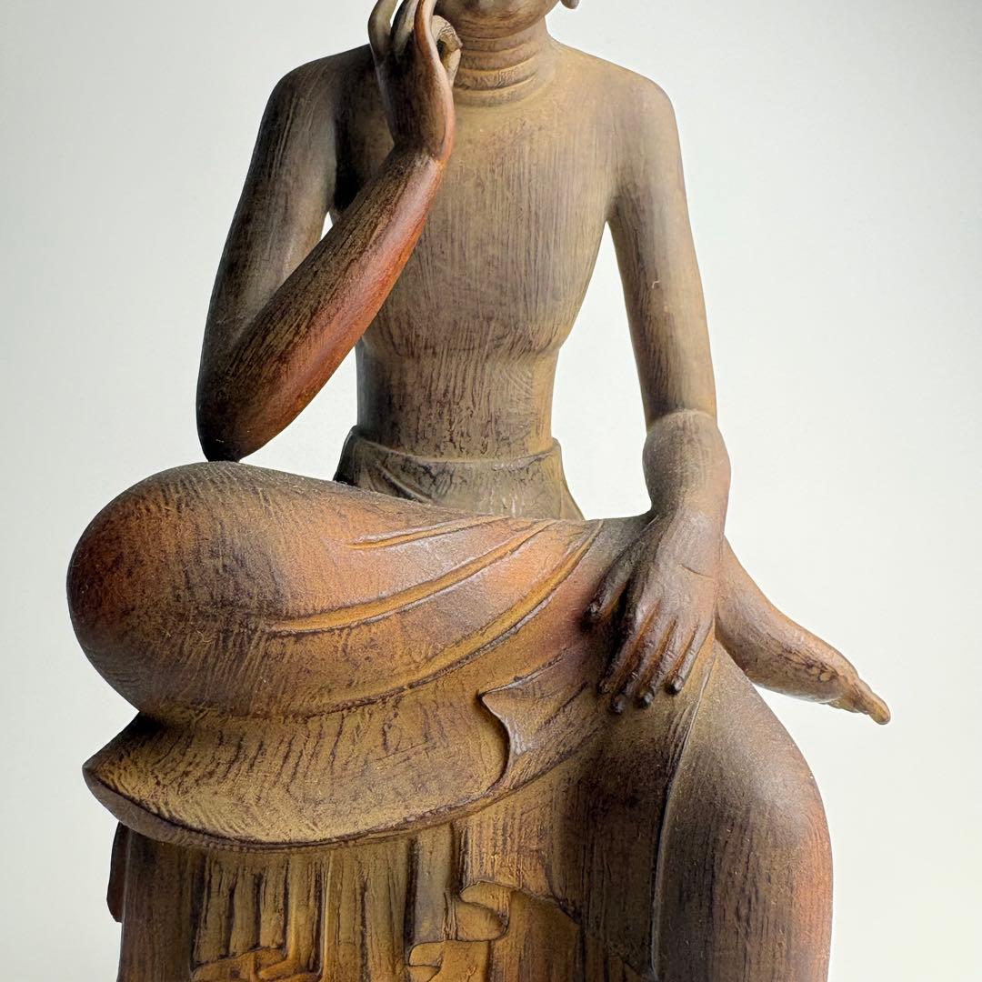 仏教美術 復刻 仏像 国宝 弥勒菩薩像 半跏思惟像イスム 細密 フィギュア