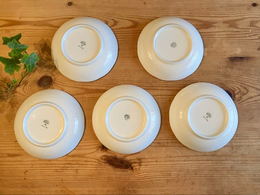 ジノリ ベッキオホワイト 13.5ラウンドプレート×5 - メルカリ