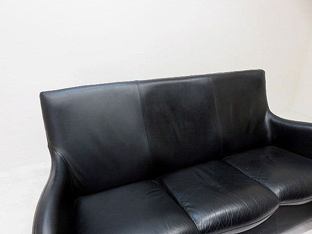 【希少・名作】モンティス「ローゲ」3人掛け 本革ソファ