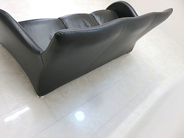 【希少・名作】モンティス「ローゲ」3人掛け 本革ソファ