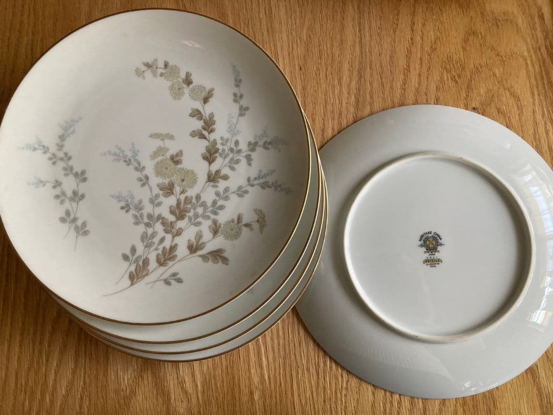 ノリタケチャイナ　食器セット　5種×5枚+コップ(売切)　ノリタケ　昭和レトロ