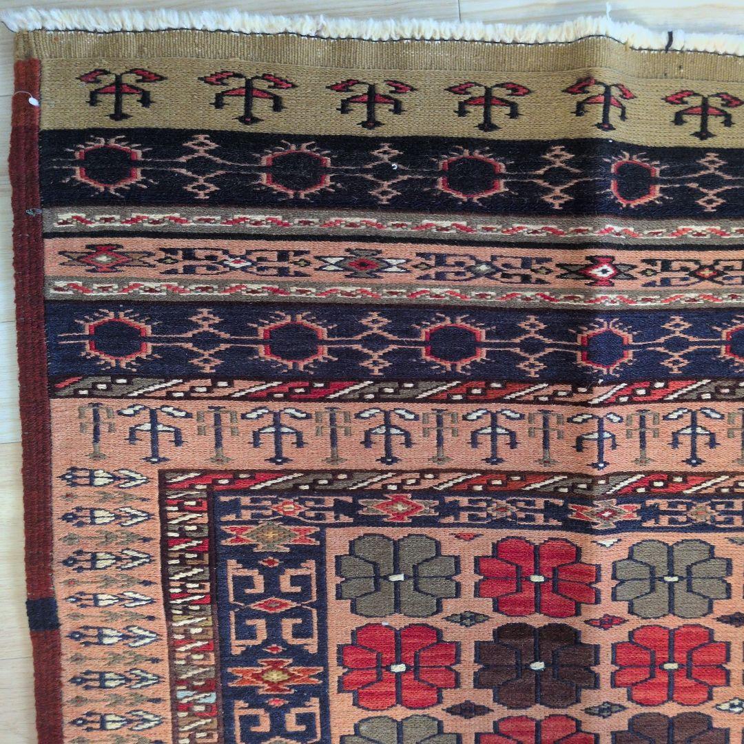 82x141cm・キリム(31-11)ペルシャ・玄関・ギャッベ 82x141cm・キリム