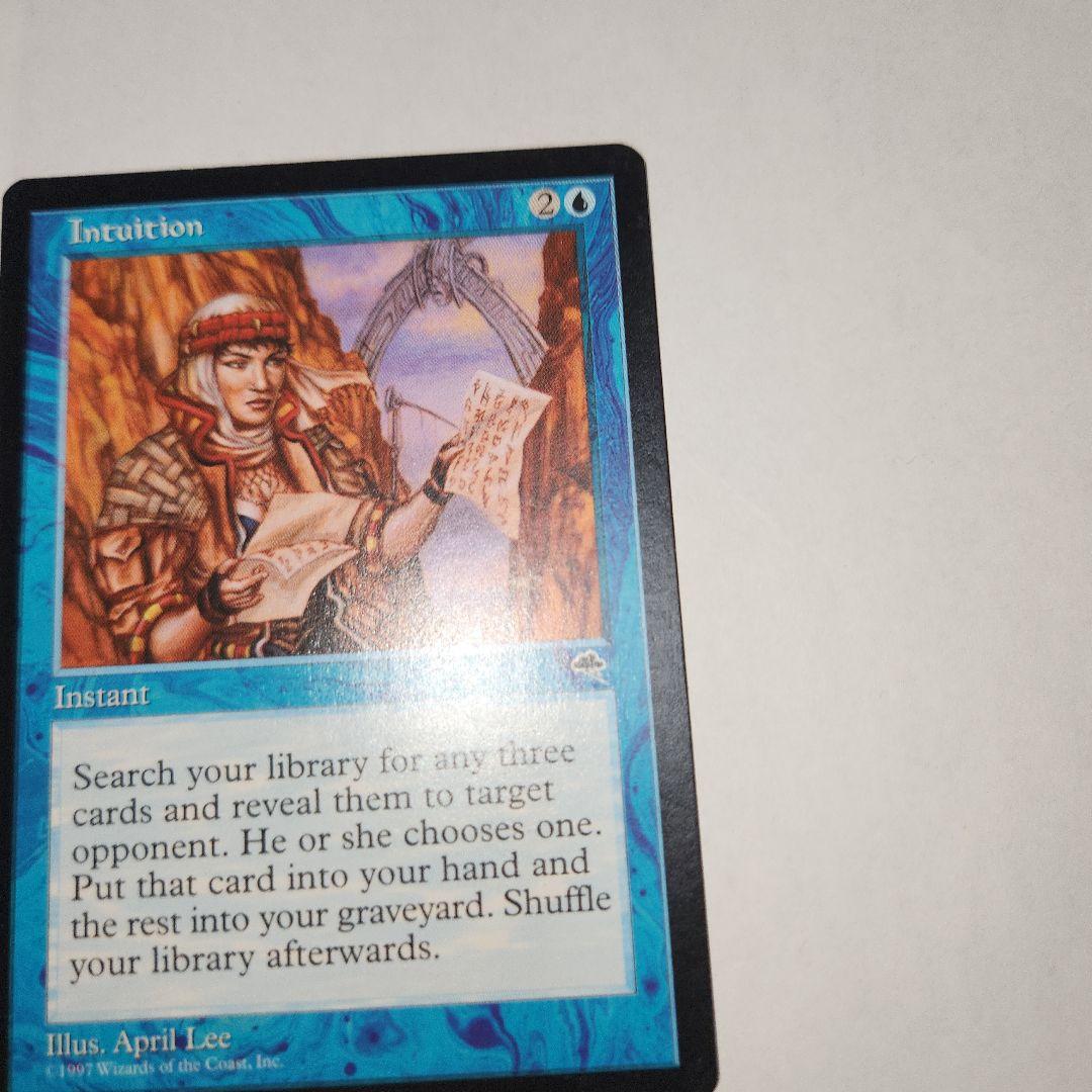 再録禁止カード　直観　英語版　テンペスト　MTG　マジック:ザ・ギャザリング