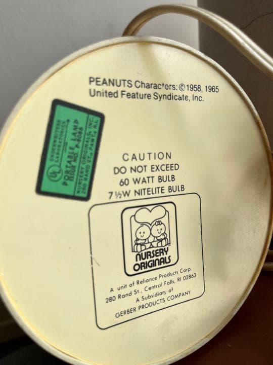 スヌーピー　ビンテージ　ランプ　ピーナッツ　ウッドストック