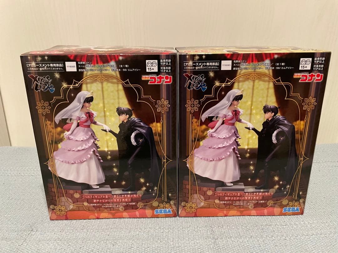 名探偵コナン フィギュア Xross Link Figure 工藤新一，毛利蘭 - メルカリ