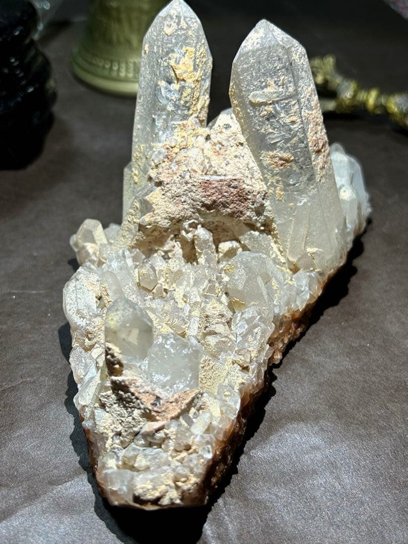 ☆別格高級品！帝王秘宝！超希少！レムリアンシード　クラスター　水晶　原石