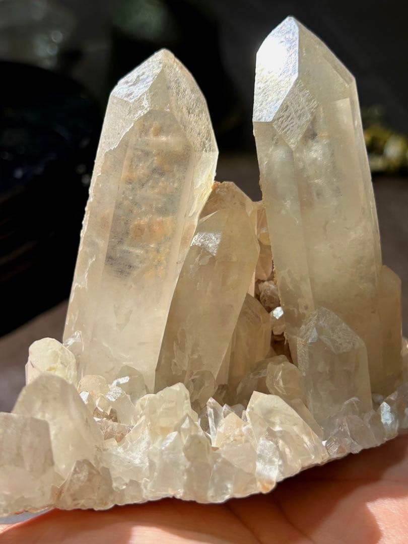 ☆別格高級品！帝王秘宝！超希少！レムリアンシード　クラスター　水晶　原石