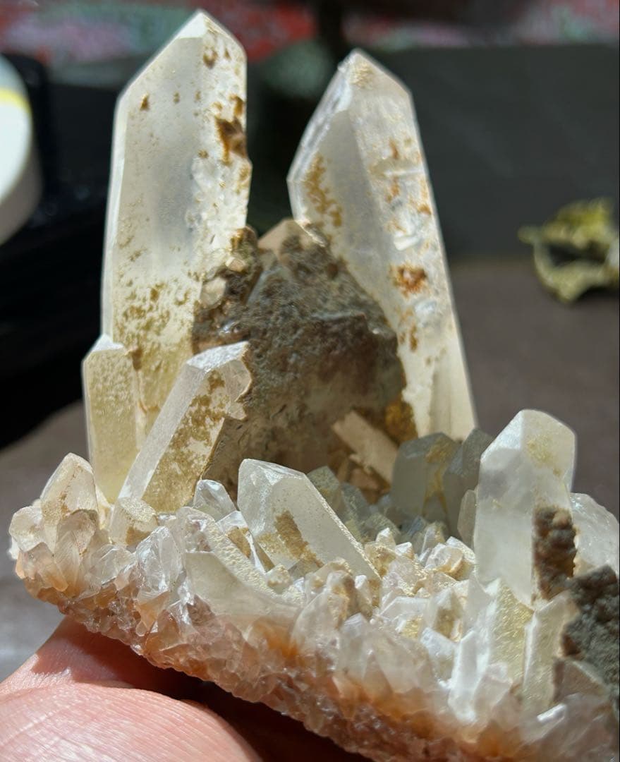 ☆別格高級品！帝王秘宝！超希少！レムリアンシード　クラスター　水晶　原石