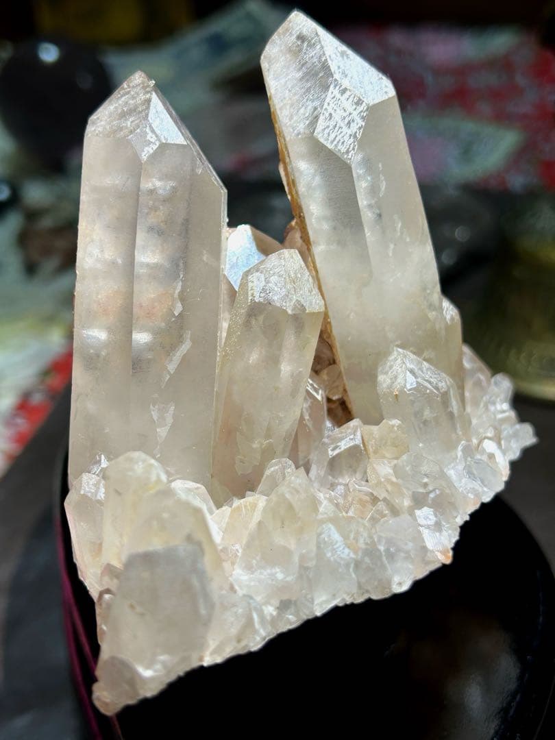 ☆別格高級品！帝王秘宝！超希少！レムリアンシード　クラスター　水晶　原石