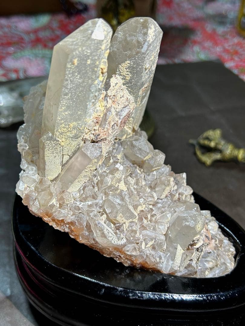 ☆別格高級品！帝王秘宝！超希少！レムリアンシード　クラスター　水晶　原石