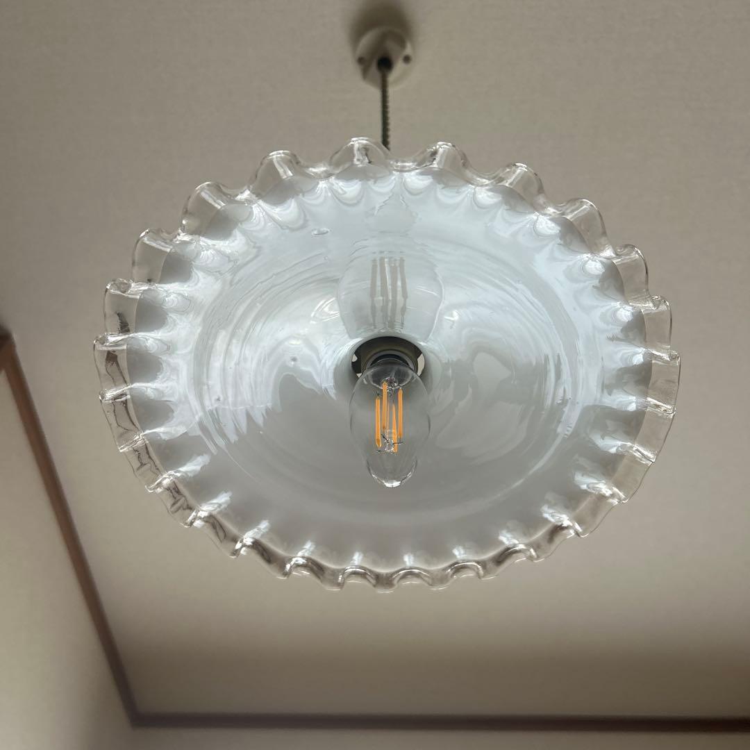 フリルエッジ シーリングライト 透明