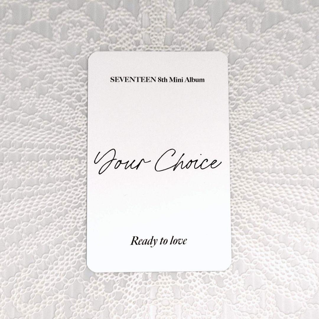 SEVENTEEN 「Your Choice」 中華ヨントン トレカ ジョンハン