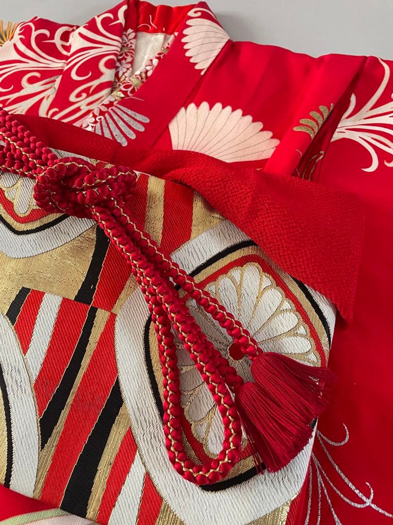 七五三　7歳　8歳　アンティークお着物セット