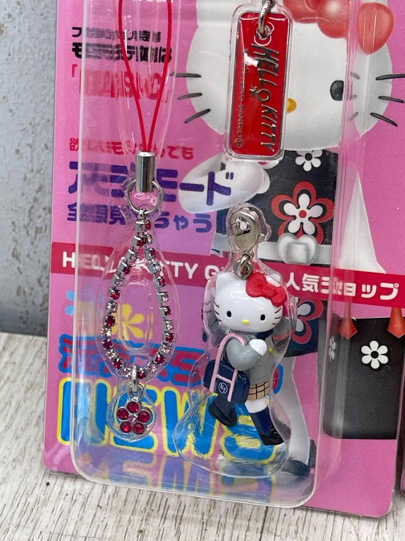 ハローキティ 2003年 ラインストーンストラップ 他 5種 コンプリート