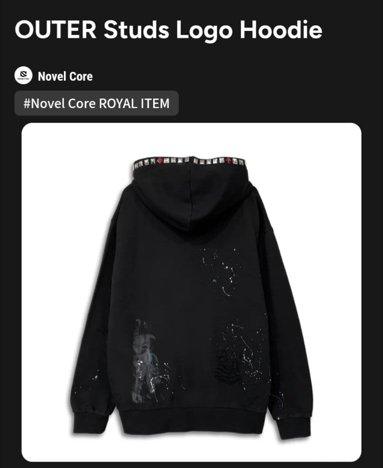 Novel Core OUTER Studs Logo Hoodie【L】 - メルカリ