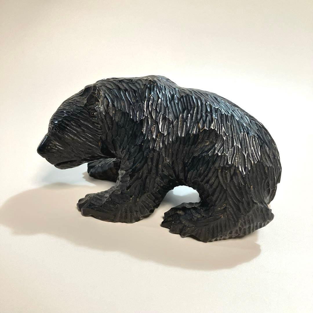 北海道　木彫りの熊　木彫り熊　木彫熊　一刀彫　アイヌ　ガラス目　民芸　伝統工芸