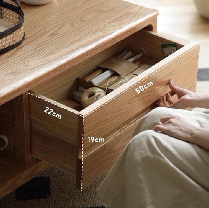 北米産オーク無垢材 組立不要 センターテーブル 幅100cm J04CT01_1