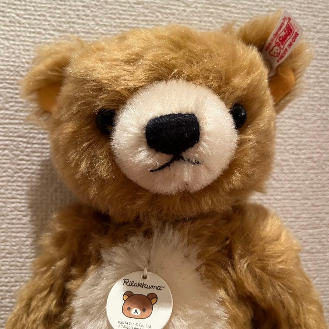 新品　未使用　リラックマ　シュタイフ　テディベア　箱付き　サンエックス　コラボ