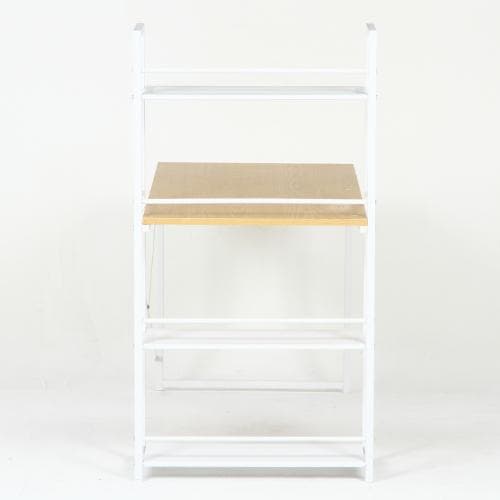 【新品・送料無料】ラック付きデスク ルール 奥行64cm メープル