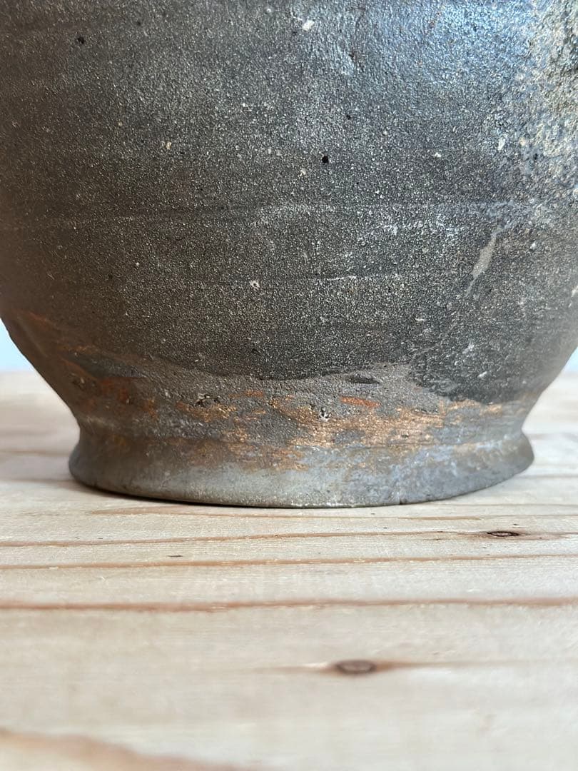 須恵器薬壺 (奈良-平安時代) 自然釉 短頸壷 猿投 古美術 骨董