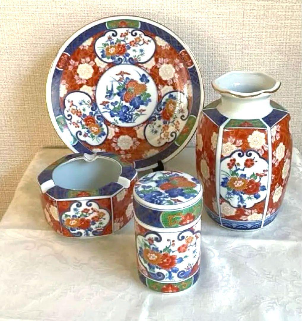 【新品】応接揃 応接セット 花瓶 飾皿 灰皿 煙草入れ 和風レトロ インテリア