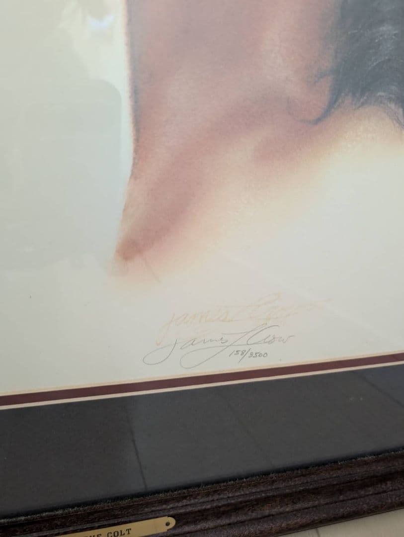 馬の肖像画 ダークブラウンフレーム 158/3500