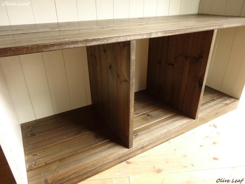 サイズデザインオーダー可●超ワイドカウンターテーブルシャビーエスプレッソ受注製作