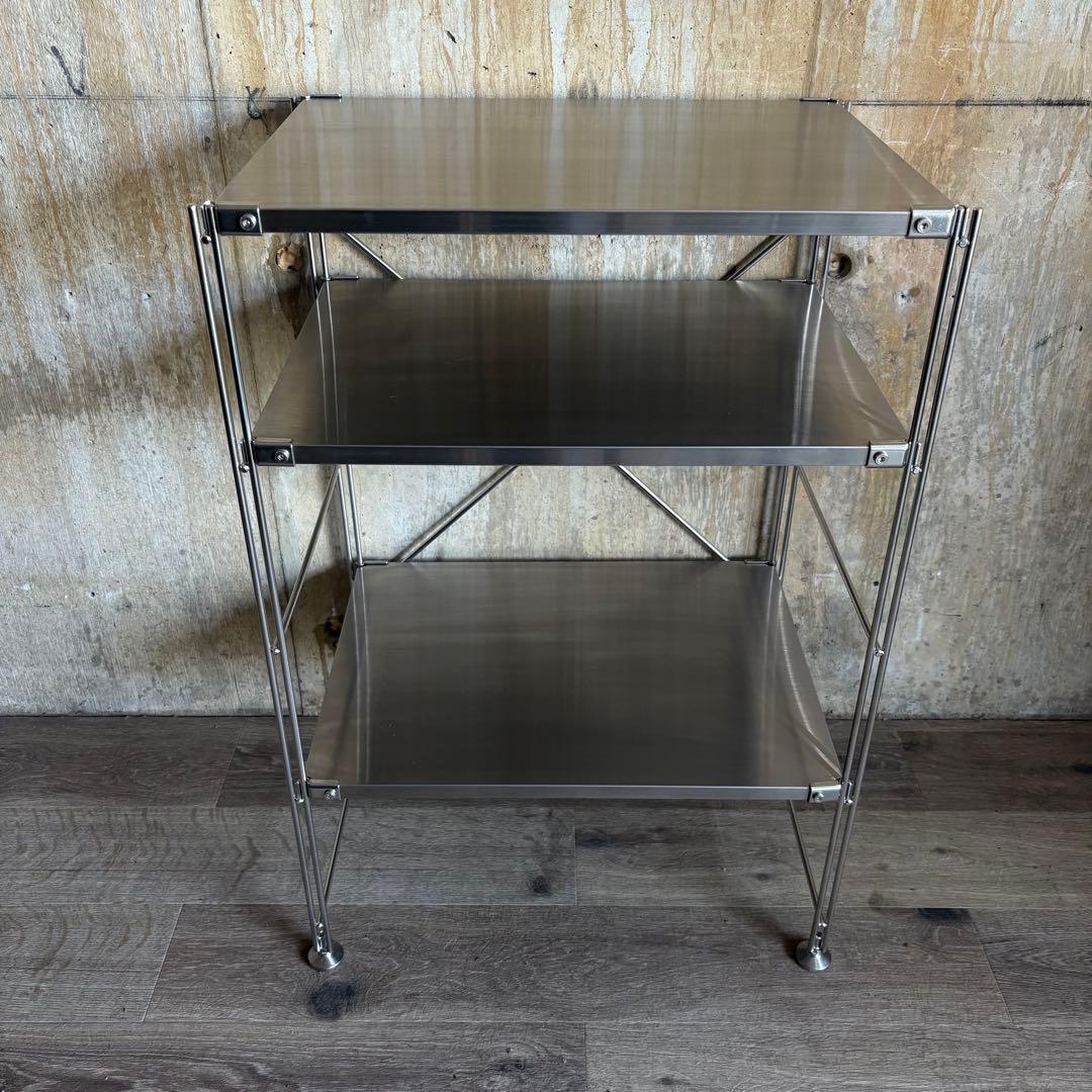 MUJI 無印良品　ステンレス　ユニットシェルフ　小