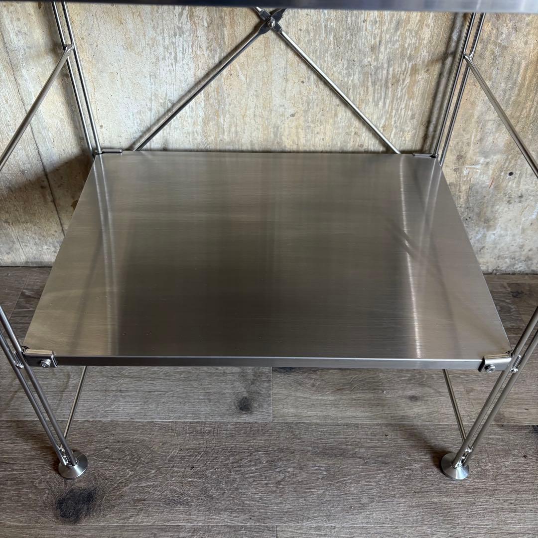 MUJI 無印良品　ステンレス　ユニットシェルフ　小