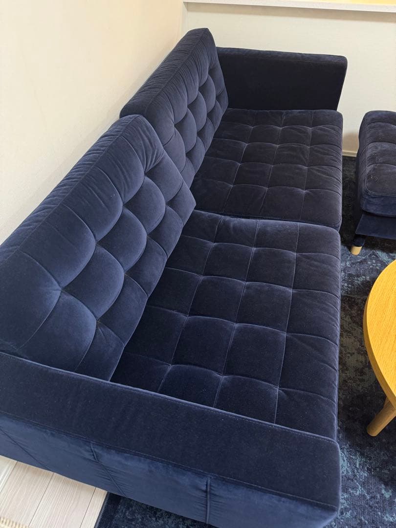 「港区引取り」IKEA ソファ　LANDSKRONA3人掛けソファ+オットマン