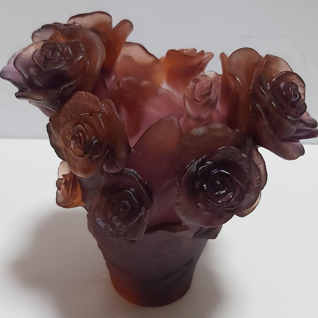 フランス ドーム ナンシー 新品 花瓶 フラワーベース ローズ ローズブーケ