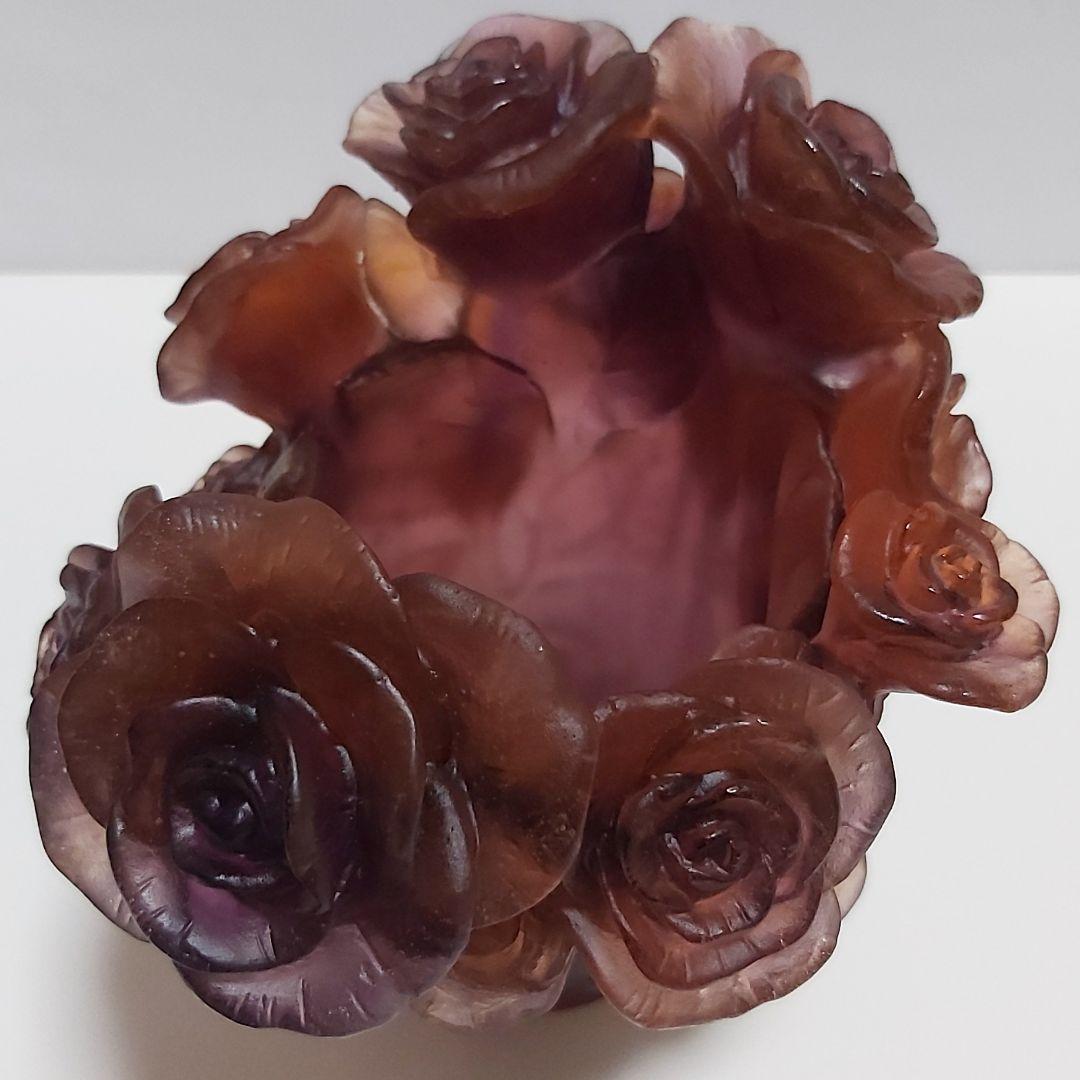 フランス ドーム ナンシー 新品 花瓶 フラワーベース ローズ ローズブーケ