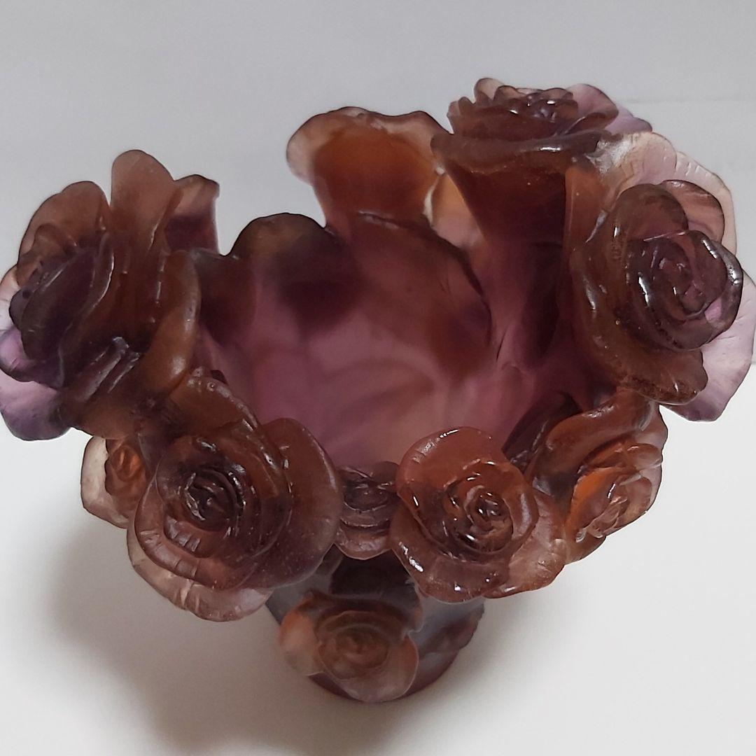 フランス ドーム ナンシー 新品 花瓶 フラワーベース ローズ ローズブーケ