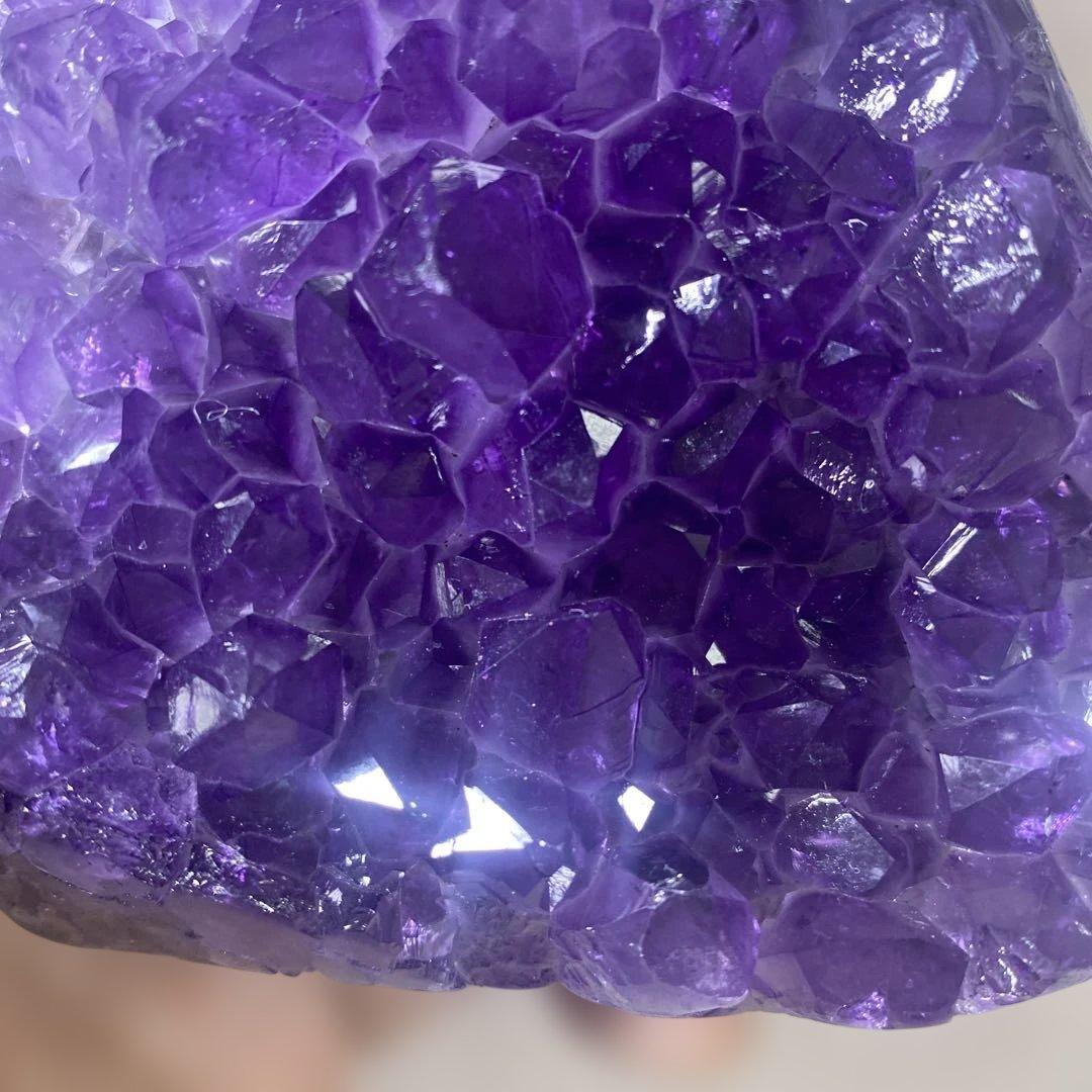 極上ウルグアイ産A A A級アメジストクラスター幸運水晶絶品超濃い濃い超美しい
