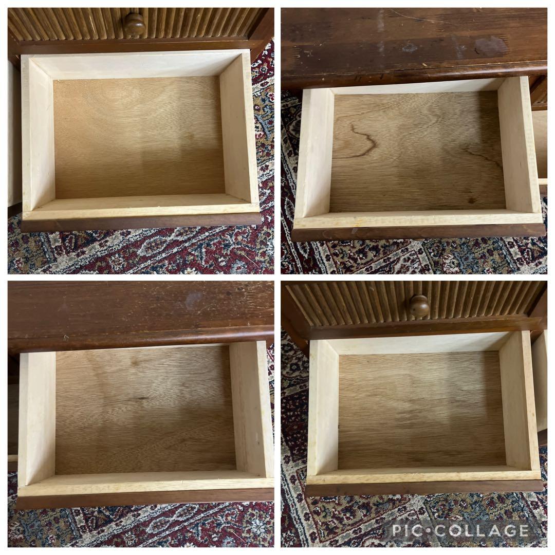 古家具ビンテージ品◼︎nissen 引き出し4杯 収納棚 キャビネット テレビ台