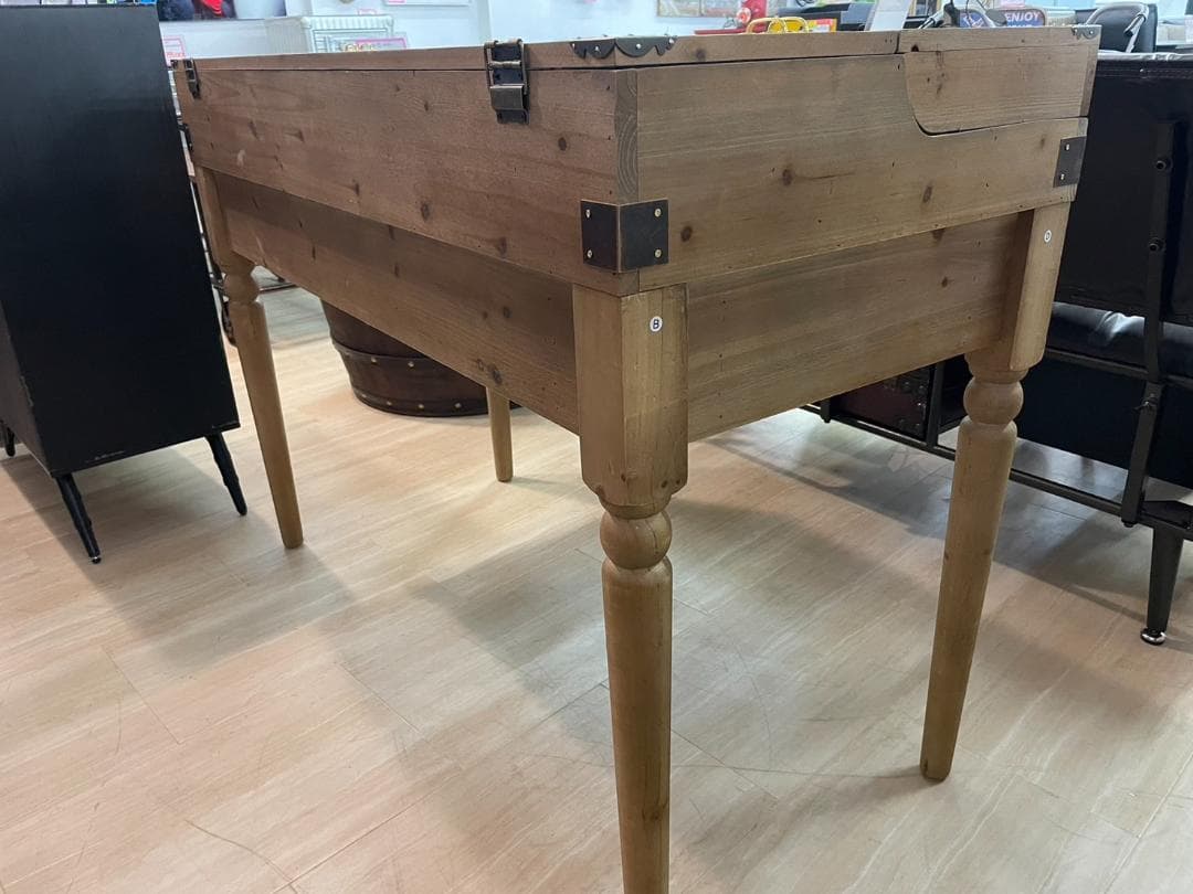 コレクションテーブル　コレクションケース　テーブル　机　デスク　アンティーク　木